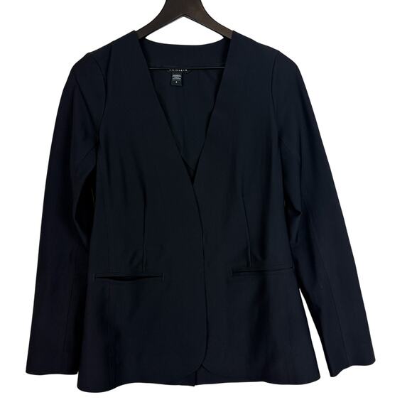 Athleta Womens Avenue Blazer Stretch Black Jacket - Size 4 - Picture 1 of 8